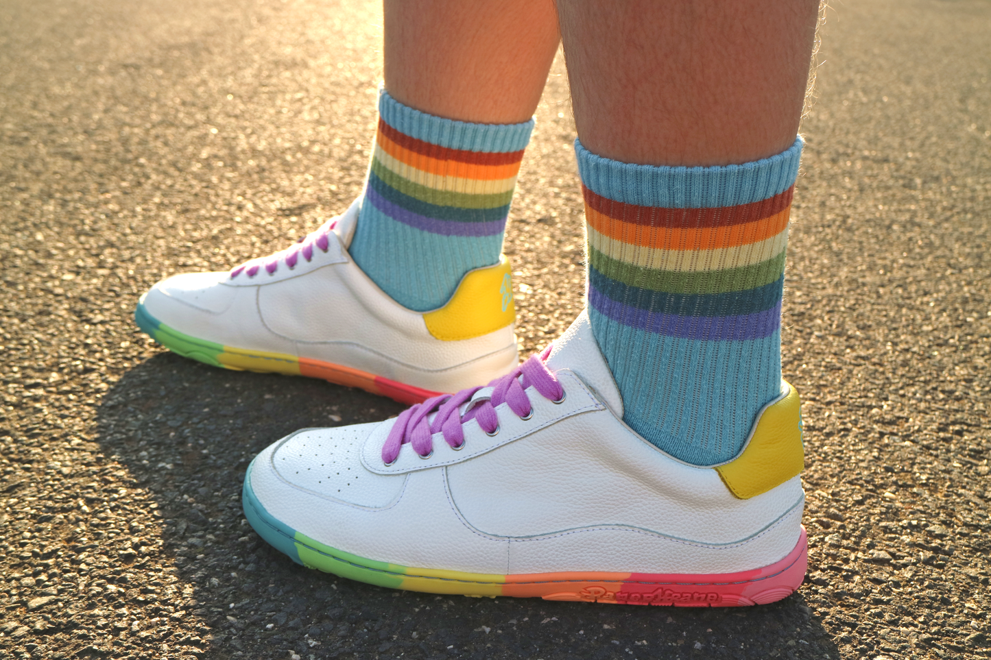 NEON LOWS AT SUNSET ON THE STREET