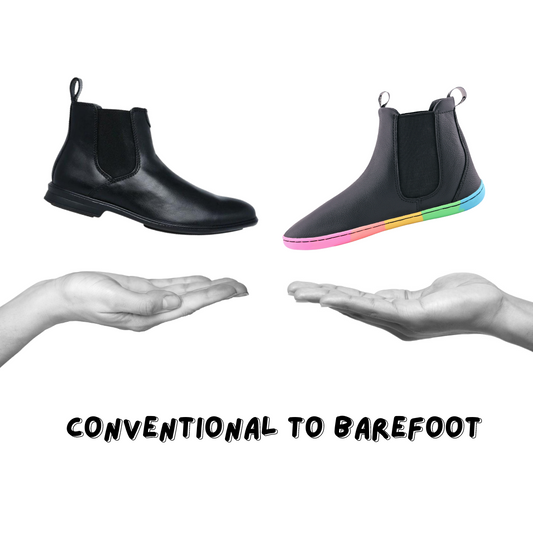 MAKING THE SWITCH - CONVENTIONAL TO BAREFOOT SHOES