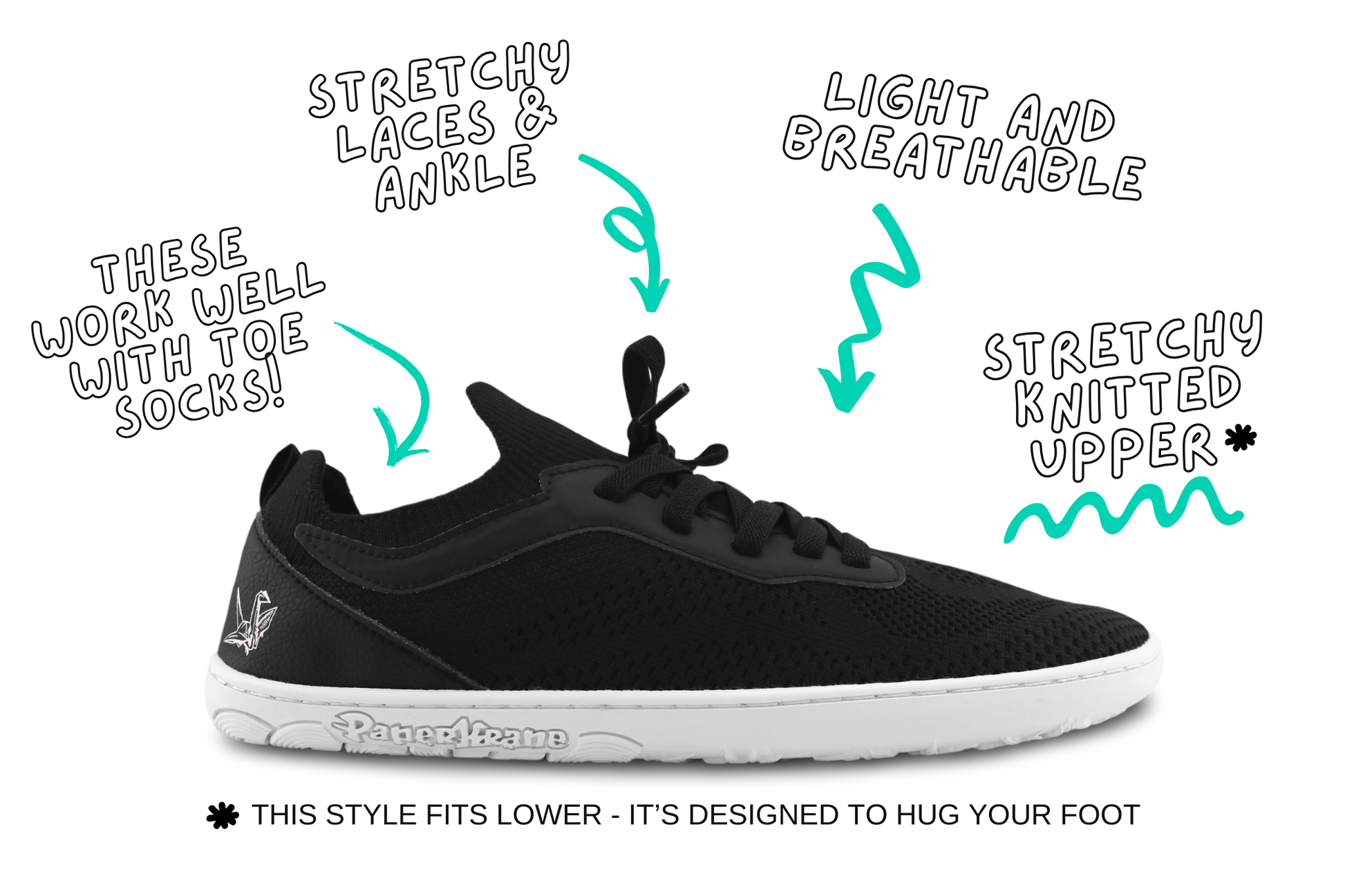 SIDE VIEW OF AKTIVE LOW WITH PRODUCT DETAILS