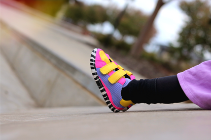 SIDE VIEW OF PAPERKRANE PUNKY VELCRO SHOES 